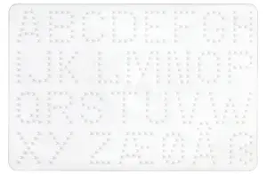 REVELL Детский набор для творчества Hama Beads Планшет для бусин в форме букв Белый ПВХ Возраст от 5 лет