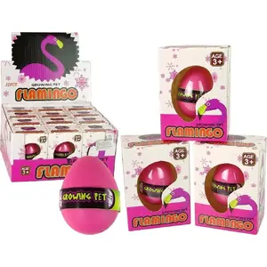 Игрушка растущее яйцо LEANToys Flaming розовое 6 см — водорастворимая растущая игрушка