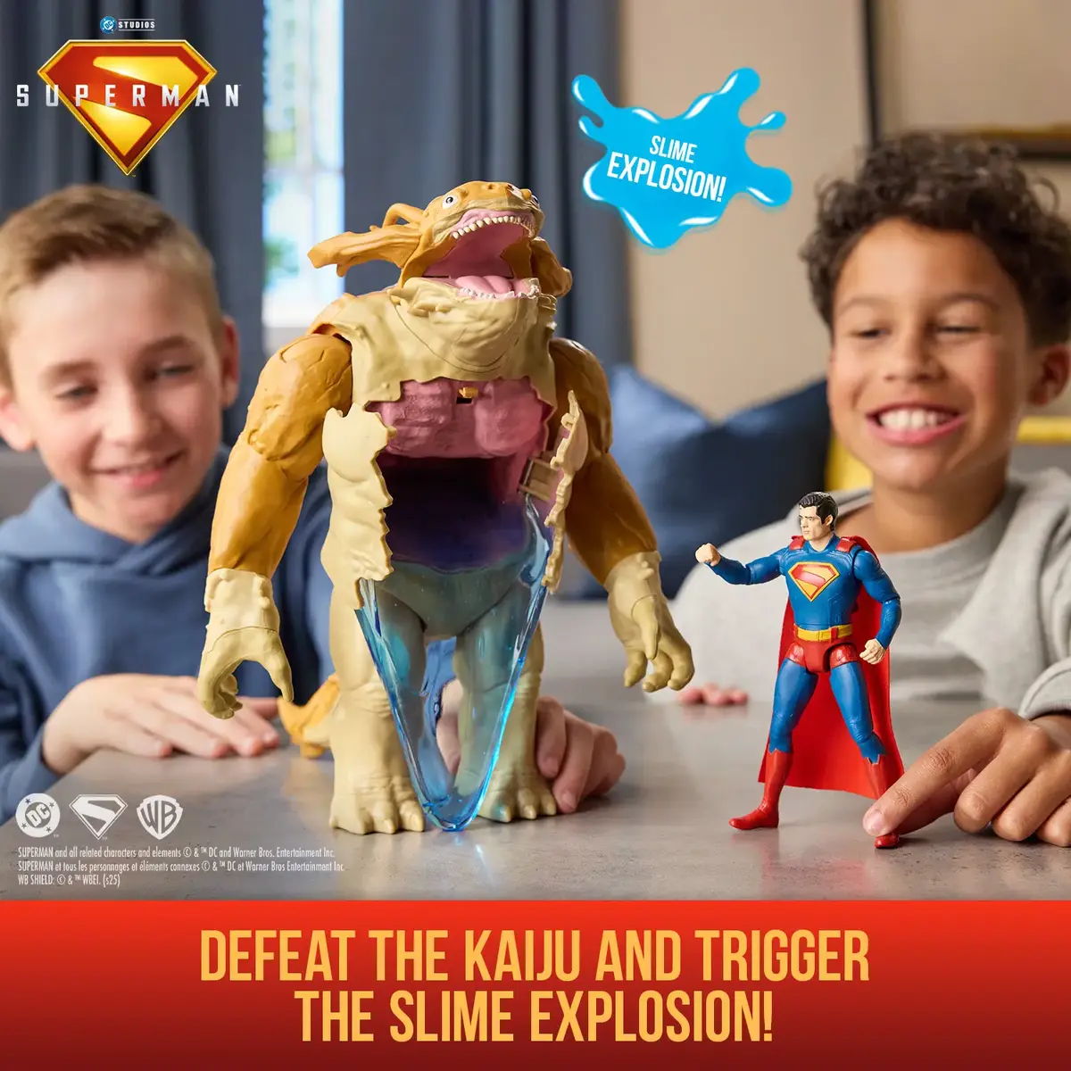 Superman Action Figure Playset – Superman Vs. Kaiju Slime Battle Photo 4