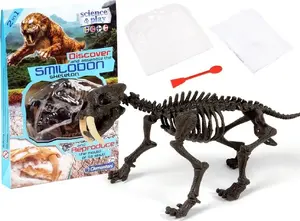 Конструктор Clementoni Smilodon ZA3713 — собрать скелет саблезубого тигра