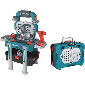 Children's Workshop Playset / Case Dedra M315.005 — 78 pieces, portable workbench toy