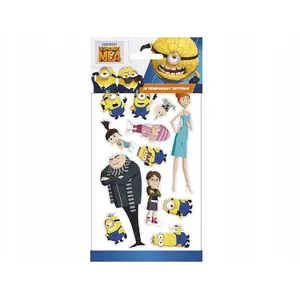 Pagaidu tetovējumi Minions Minion 4 — komplekts ar 4 tetovējumiem, filmas tēls