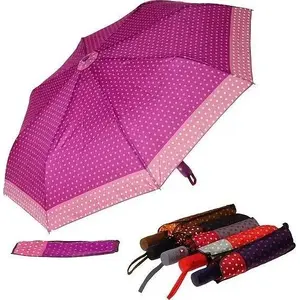 Parasol (folding) Adar model 570108 — polka dot pattern, single-piece umbrella