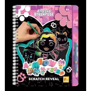 Скетчбук 'A-Meow-Mazing' от Lisciani — Koci Domek Gabi, книга-раскраска с царапающим слоем