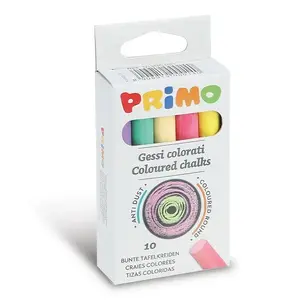 Ielu krīts Primo 014GC10R, 10 gab., daudzkrāsains, no 3 gadu vecuma