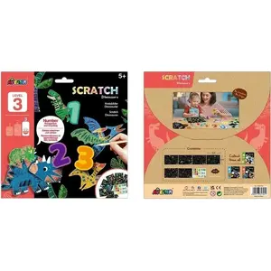 AVENIR Wydrapywanka - Dinozaury scratch-off activity kit for children
