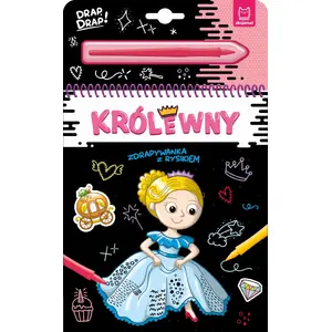 Scratch-off activity poster Aksjomat with stylus 'Królewny' – interactive reveal play, Aksjomat 36982