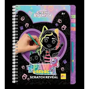 Скетчбук Scratch Reveal Lisciani «Koci Domek Gabi» — скретч-арт блокнот, 12 страниц