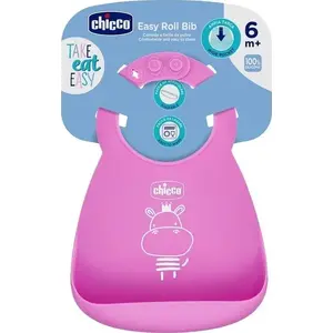 Слюнявчик с карманом CHICCO, эластичный, розовый