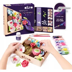 Craft kit Maksik Wood&Craft Zrób własne kwiaty Romans 7034 – wooden flower craft set