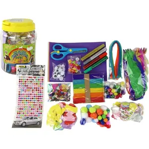 Art and Craft Set in a Jar LEANToys 14913 — DIY creative/plasticine kit