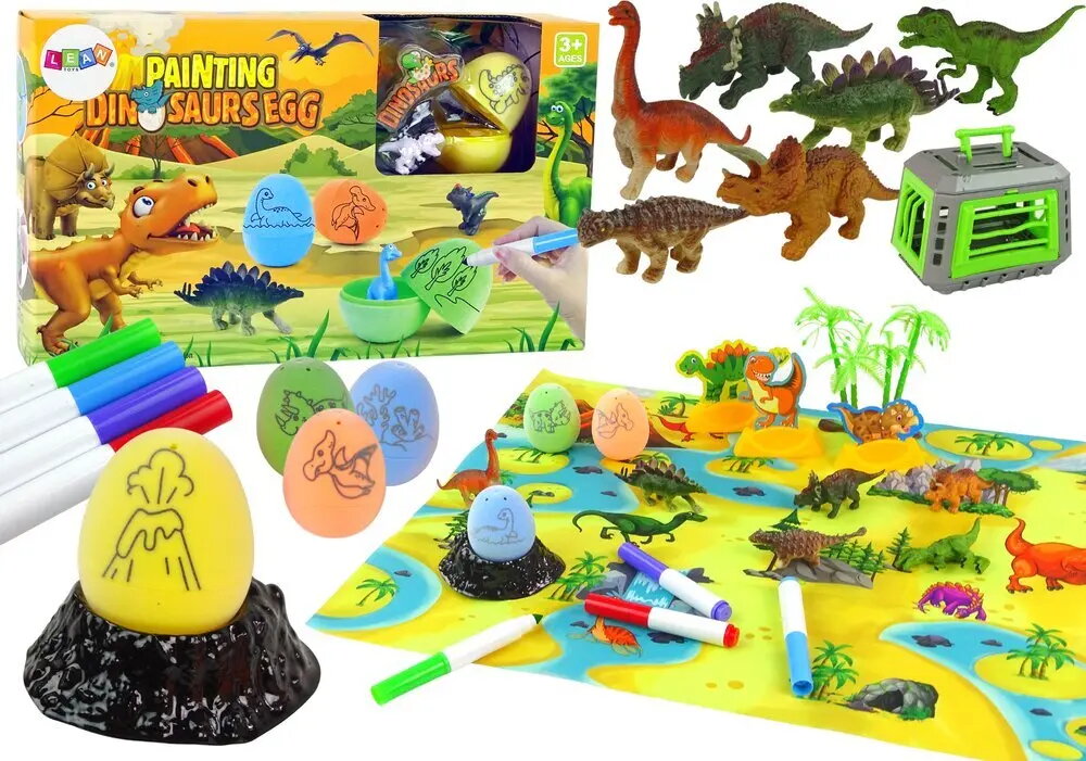 Radošais DIY komplekts LEANToys — dinozauru