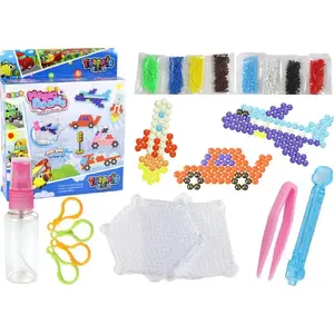 LEANToys DIY Water Beads Set — Magic Beads 8 Colors, Transportation Themes