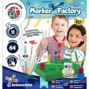 Marker Factory set by Science4you — non-scented markers for creative activities