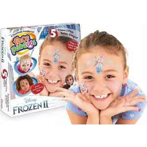 Face Painttoos FROZEN 2 sejas krāsas komplekts no Interplay Entertainment — pagaidu sejas uzlīmes ar tēlu motīviem
