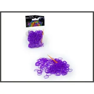 Elastic Bands for Bracelet Making Hipo 250 pcs — purple, craft elastics (MPN 620072)