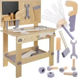 Wooden Toy Workshop Kruzzel model 24820 by Kruzzel — children's wooden workbench playset