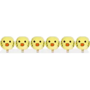 Craft with Fun decorative wooden clothespins - chick design, 2 cm, set of 6 (CFSW69)