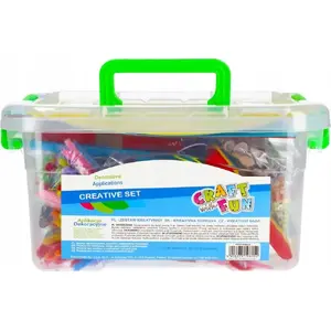 Craft with Fun ZEST KREAT 2000SZT CF MIX SKRZYNIA 12 — Craft with Fun CF659 set, assorted creative kit (2000 pieces)