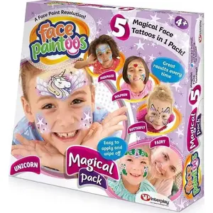 Sejas krāsu komplekts Interplay Entertainment FACE PAINTOOS Magical Pack, 6 gab. — sejas krāsu komplekts, 6 vienības