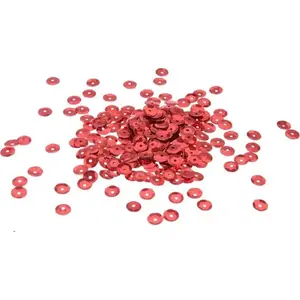 Decorative Sequins Arpex — red, loose craft sequins for sewing and decoration