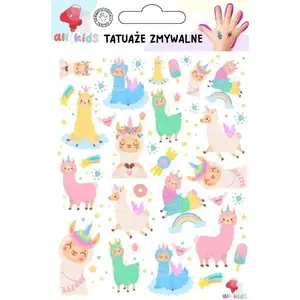 Temporary Tattoos for Children Dodo — Wesołe lamy (washable, safe kids' body art)
