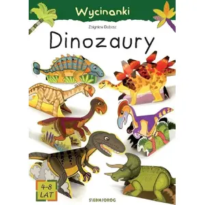 Craft paper cutouts set Siedmioróg Wycinanki - Dinozaury (paper art templates)