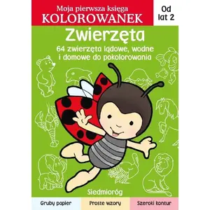 Coloring Book Siedmioróg — Zwierzęta: Moja pierwsza księga kolorowanek (children’s animal coloring book)