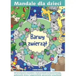 Children's Mandala Coloring Book Siedmioróg — 'Animal Colors' (Polish edition, ISBN 9788382799170)
