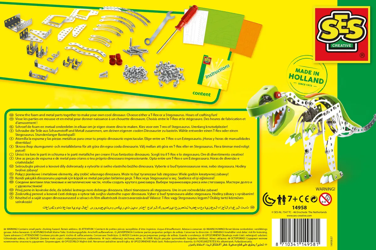 SES Metal dinosaur construction set конструктор Photo 6