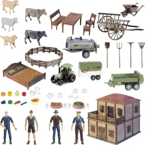 Toy farm set ProNice with farmer's house, animals and tools