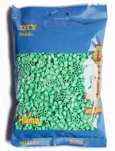 Beads REVELL Hama midi transparent green, pack of 3000 pieces