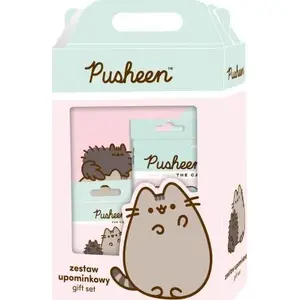 Dāvanu komplekts MAJEWSKI Pusheen mint ar skolas piederumiem — skolas komplekts, piparmētru krāsa