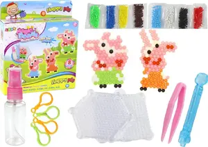 LEANToys DIY Water Beads Set Magic Beads 8 Colors – craft kit for creating small bead animals