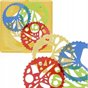 Spirograph drawing template set Mega Creative model 3629-16A, assorted sizes