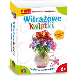 Витражные цветы наклейки Ranok Witrażowe kwiatki (257206) от RANOK — набор декоративных оконных стикеров