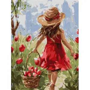 Painting by Numbers Kit Norimpex Radość kwiatów 30x40 cm — canvas painting set