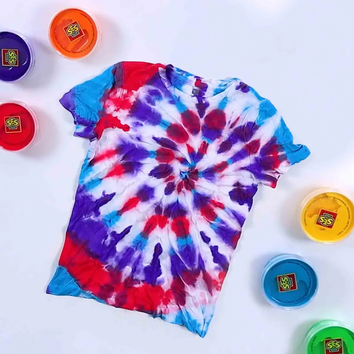 SES Tie-dye tekstila krāsas 6 krāsas Photo 6
