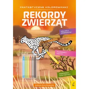 Раскраска Foksal Fantastyczne kolorowanki Rekordy — детская книга для раскрашивания