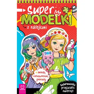 Aksjomat Supermodelki z naklejkami Kolorowych przyjaciół zwierząt 37941 — uzlīmju grāmata