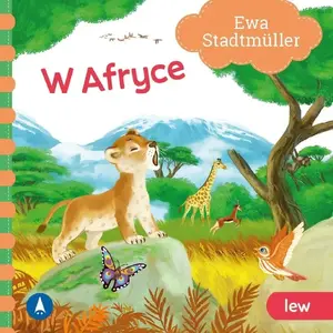 Grāmata Skrzat W Afryce. Lew — ilustrēta bērnu grāmata poļu valodā, cietais vāks (MPN 9788382077414)