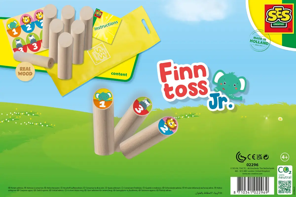 SES Creative Finntoss Jr. — metamo spēle un sitieni, 4–12 gadi Photo 5