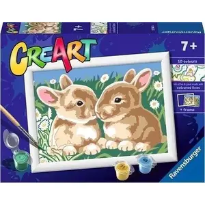 TEKA CreArt plush rabbit toys — set 'Puszyste króliczki' (soft plush, decorative)