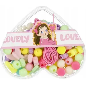 Mega Creative bead stringing kit 'Serce' heart shapes set 8×7×2 cm, display pack
