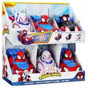 SPIDEY SPIDEY WEB RACERS ASS — набор разноцветных игрушечных машинок