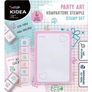 Набор компактных штампов Derform Party — 6 цветов KIDEA