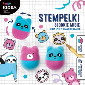 Derform Stempelek wańka wstańka słodkie misie Kidea — детская игрушка-неваляшка/штамп от Derform