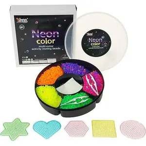 Perler beads for ironing (neon) Adar — pack of fusible craft beads, neon colors