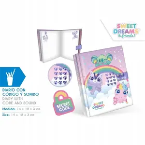 Kids Euroswan Kids Diary with Lock and Sound Effects KL11680 — Sweet Dreams