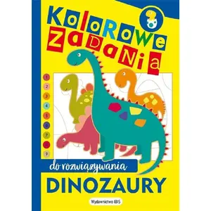 Activity book MAC — Kolorowe zadania do rozwiązywania. Dinozaury (children's puzzles and exercises)